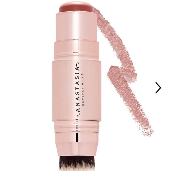 BNIB Anastasia Cream Stick Blush with Brush Applicator Soft Rose - Picture 1 of 2